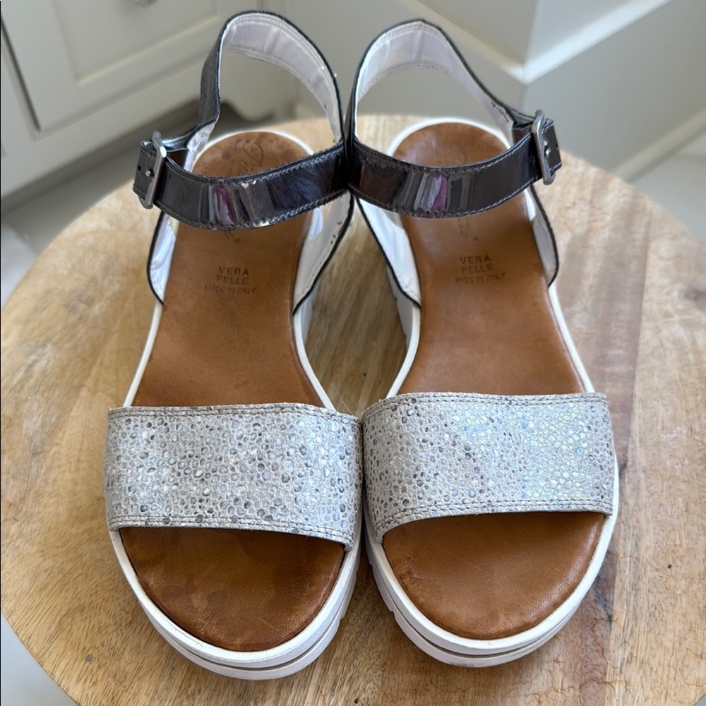 Piampiani Silver Sandals